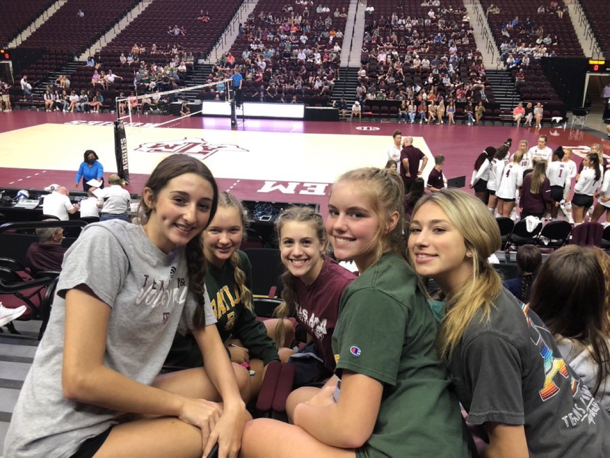 Great experience getting to watch collegiate level of volleyball after day 2 of the College Station Tournament!